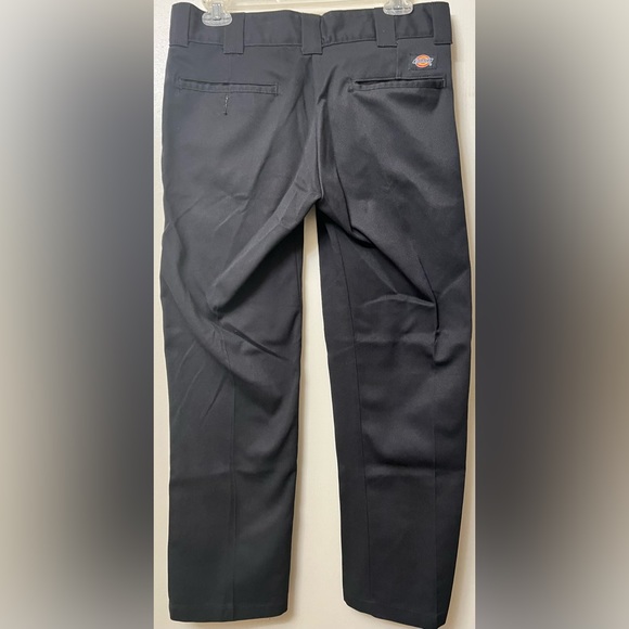 Dickies Slim Fit Straight Leg Work Pants, Black, 30x30 - Picture 2 of 3